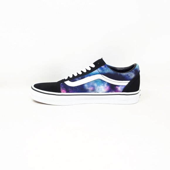 Vans Old Skool Galaxy Black White Skate Authentic Shoe Sneaker Womens Size 8 US - Picture 2 of 12
